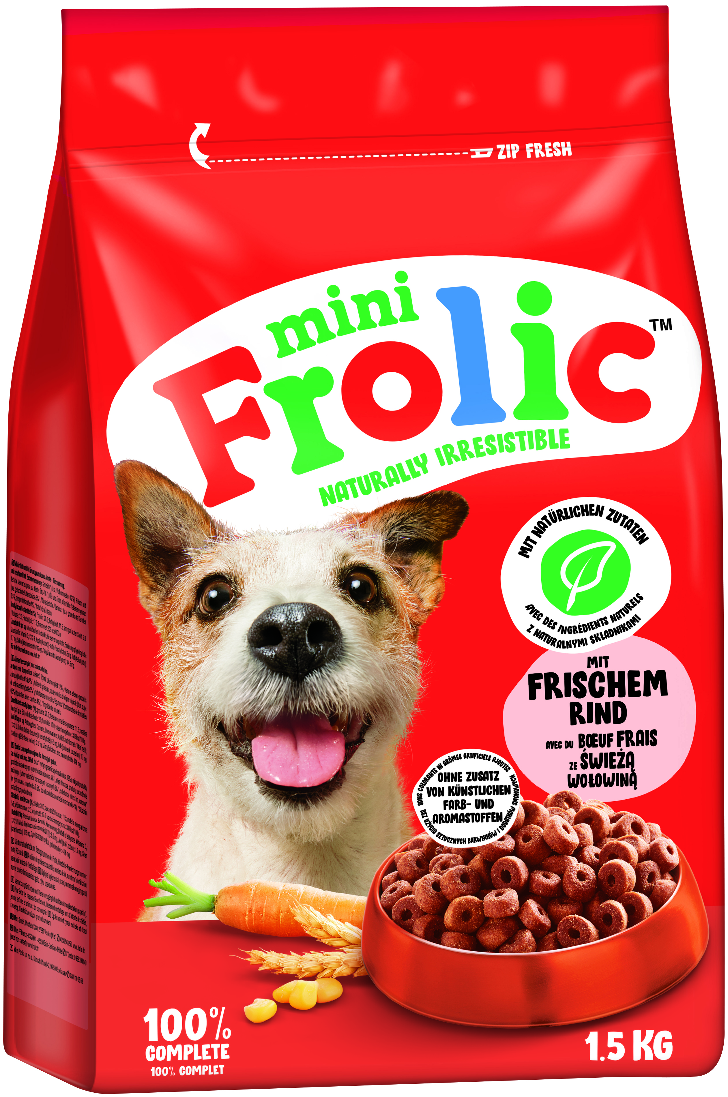 Frolic Mini Pytlík Hovězí 1,5kg