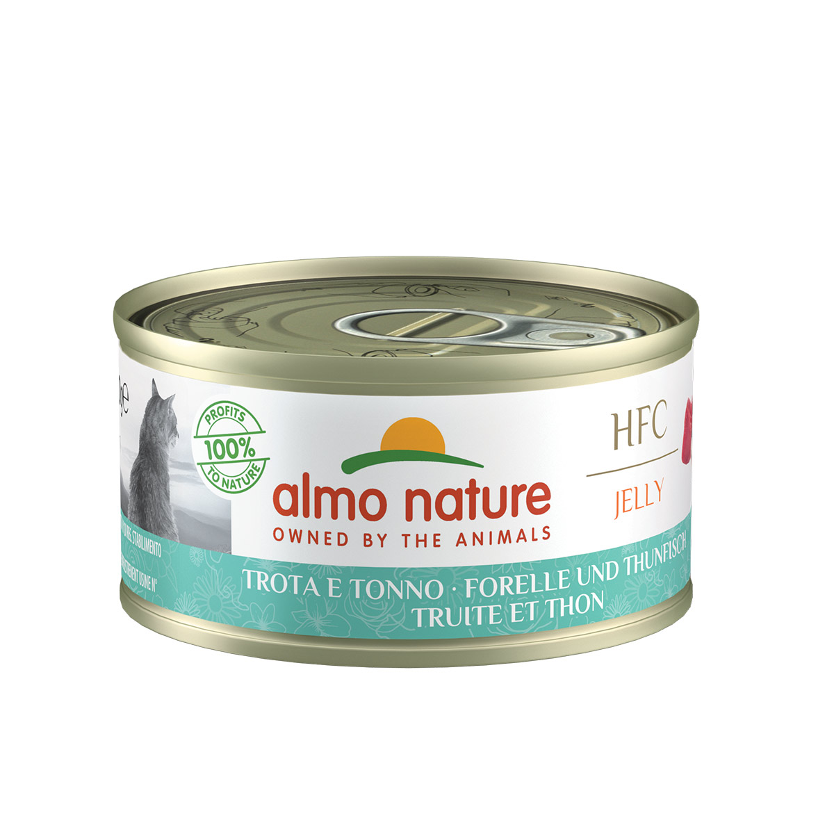 Almo Nature HFC Jelly pstruh a tuňák, 6 × 70 g