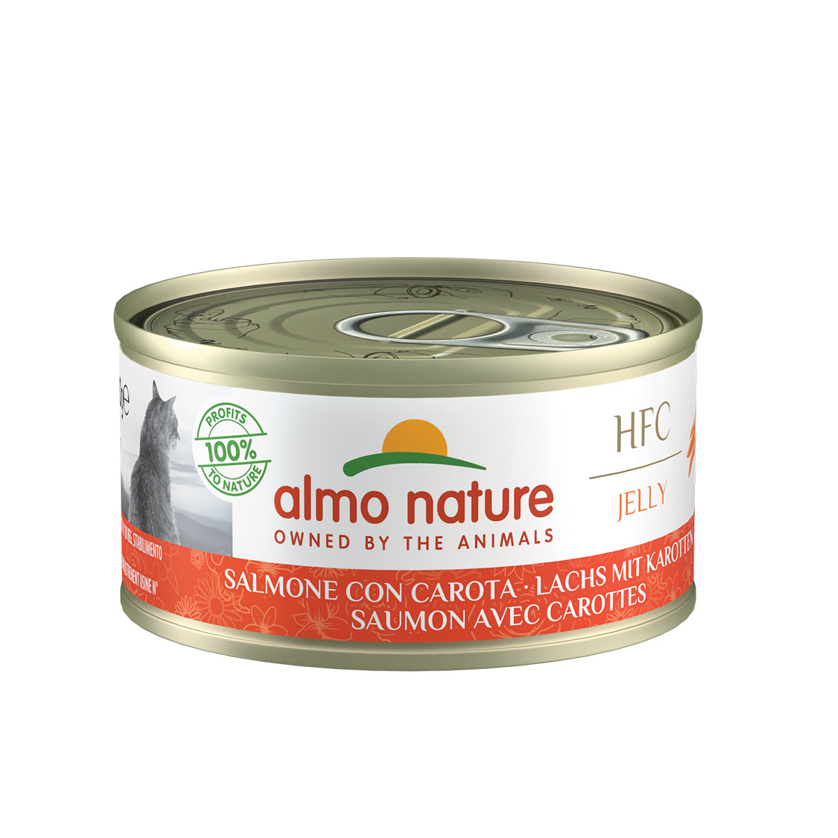 Almo Nature HFC Jelly losos s mrkví, 6 × 70 g