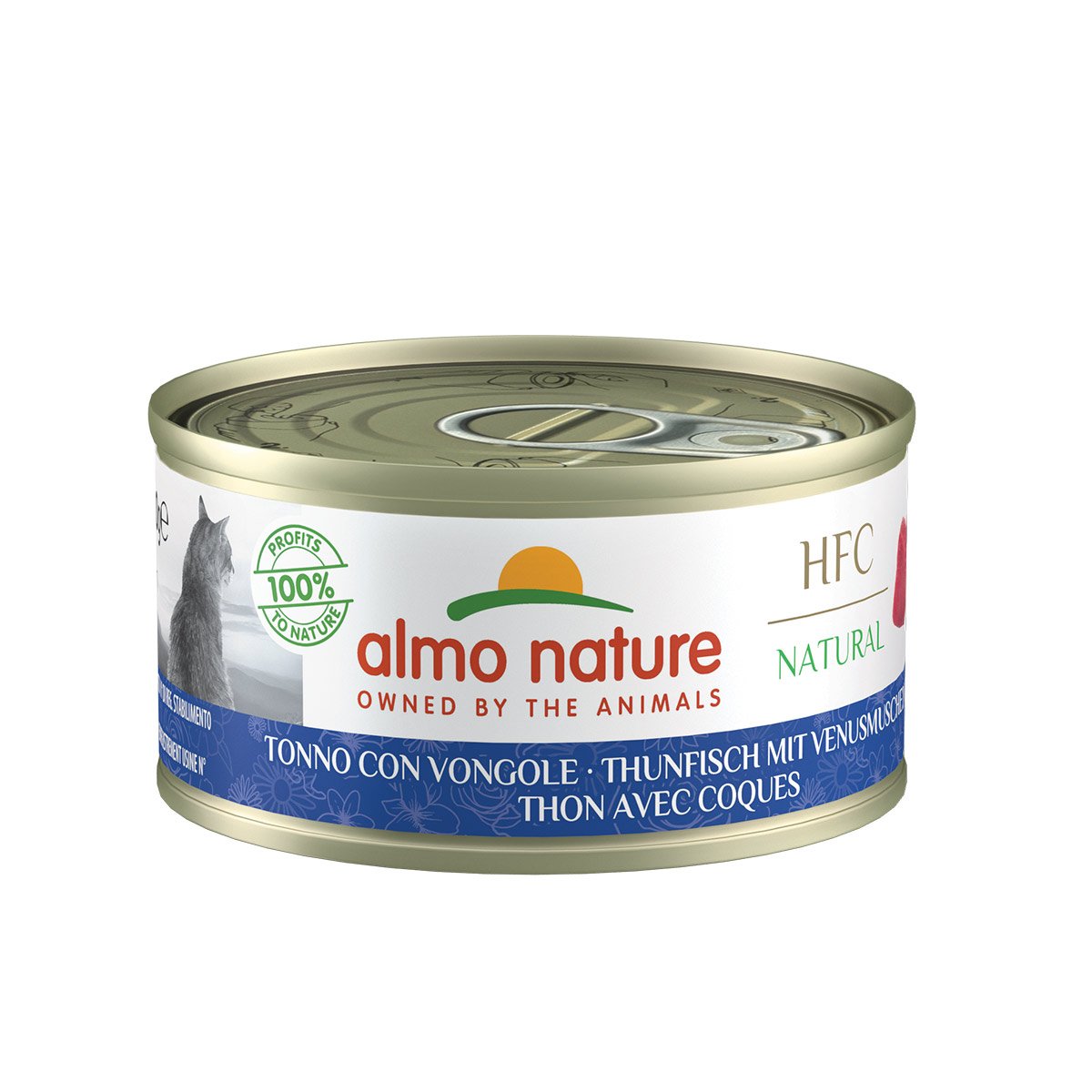 Almo Nature Natural HFC tuňák a mušle, 6 × 70 g