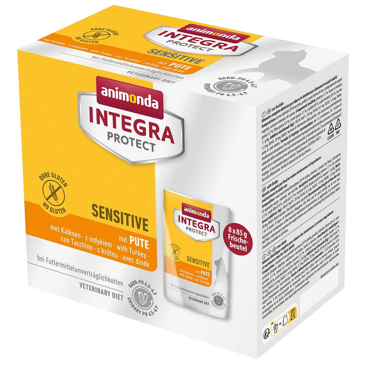 animonda INTEGRA PROTECT Sensitive krůtí 8 × 85 g