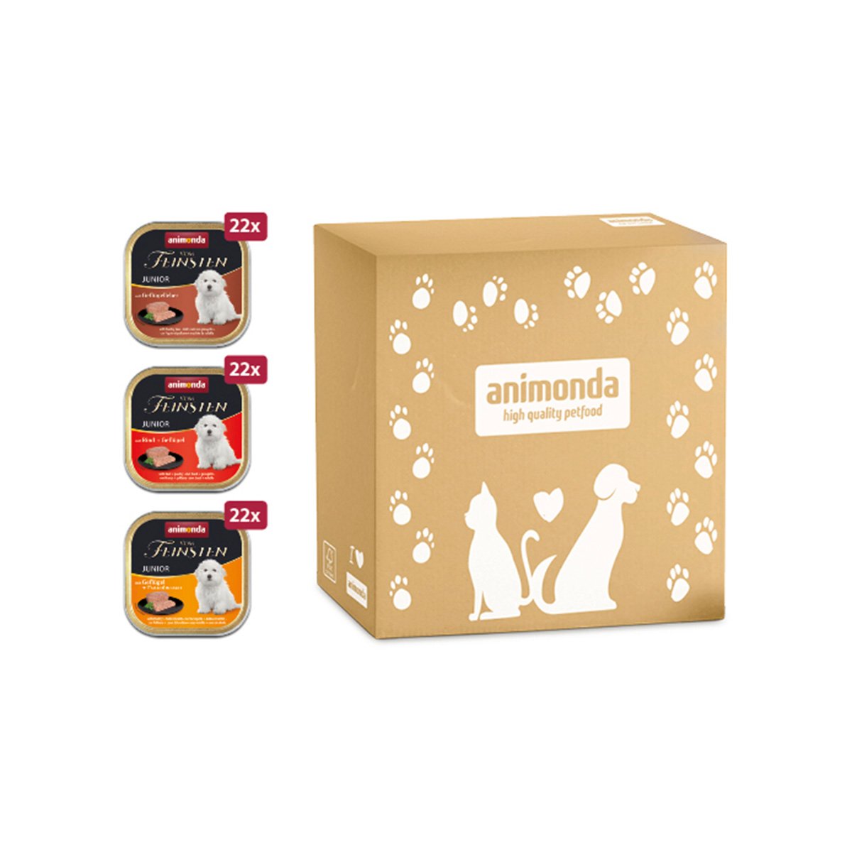 animonda vom Feinsten Junior megapack 3 × 22 × 150 g