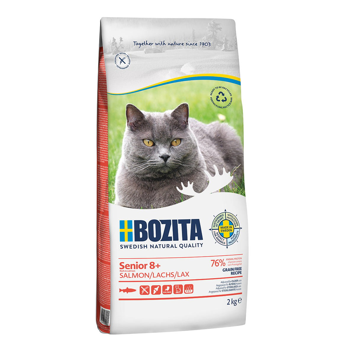 Bozita Senior 8+ Grain free s lososem