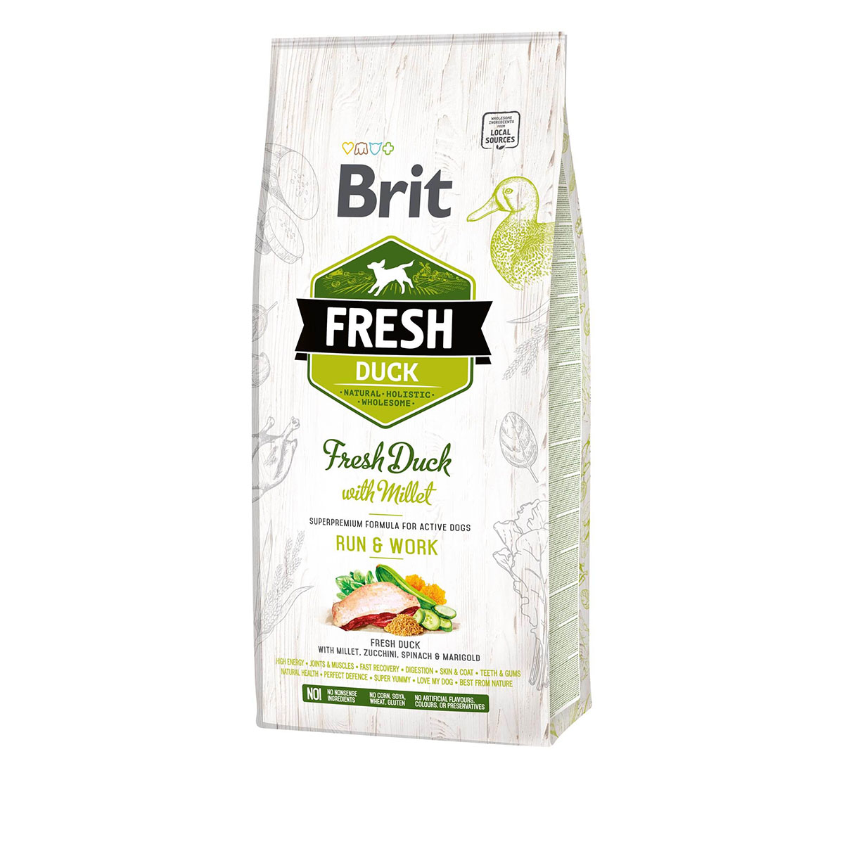 Brit Fresh Dog – Active dogs – Duck – Run &amp; Work