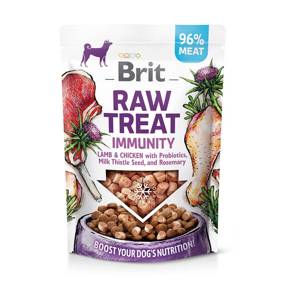 Brit Raw Treat Immunity jehněčí a kuřecí, 40 g