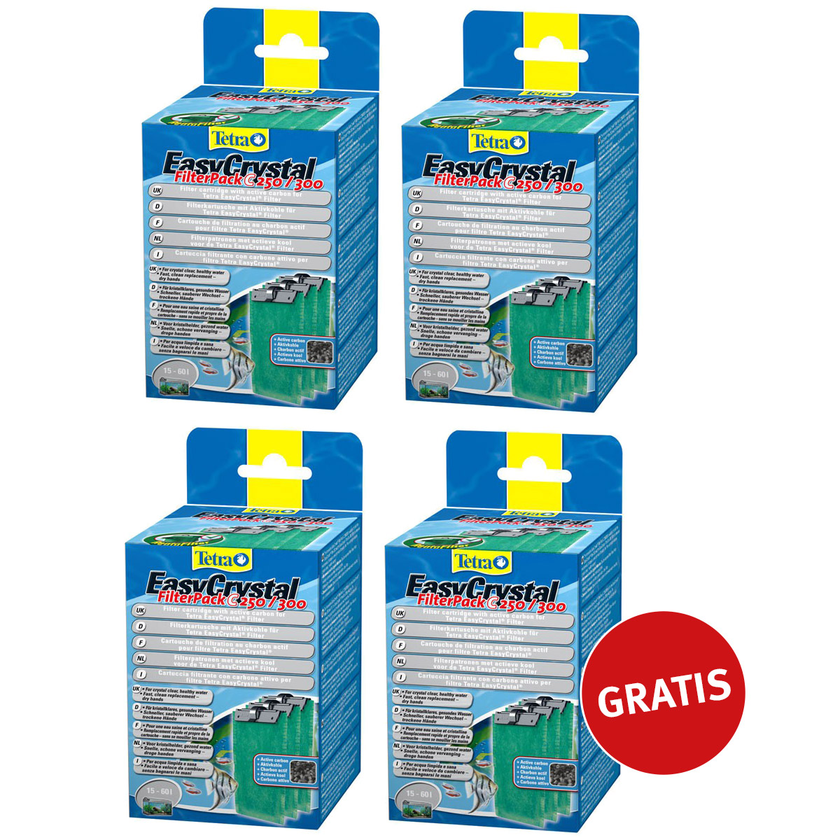 Tetra EasyCrystal filtr balení 3 plus 1 zdarma