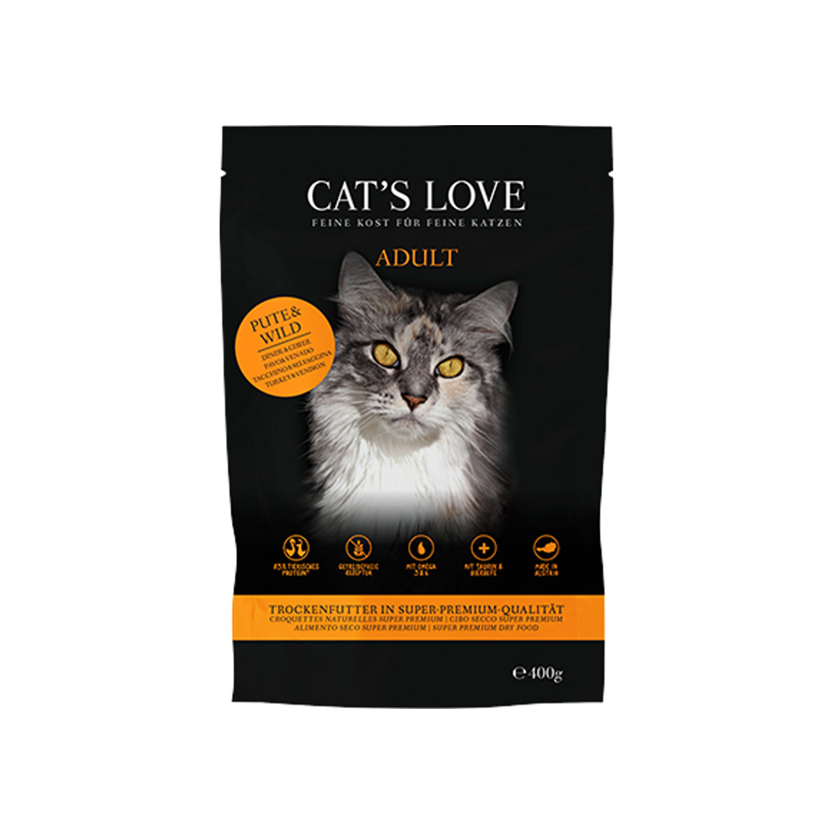 CAT’S LOVE granule Adult krůta a zvěřina