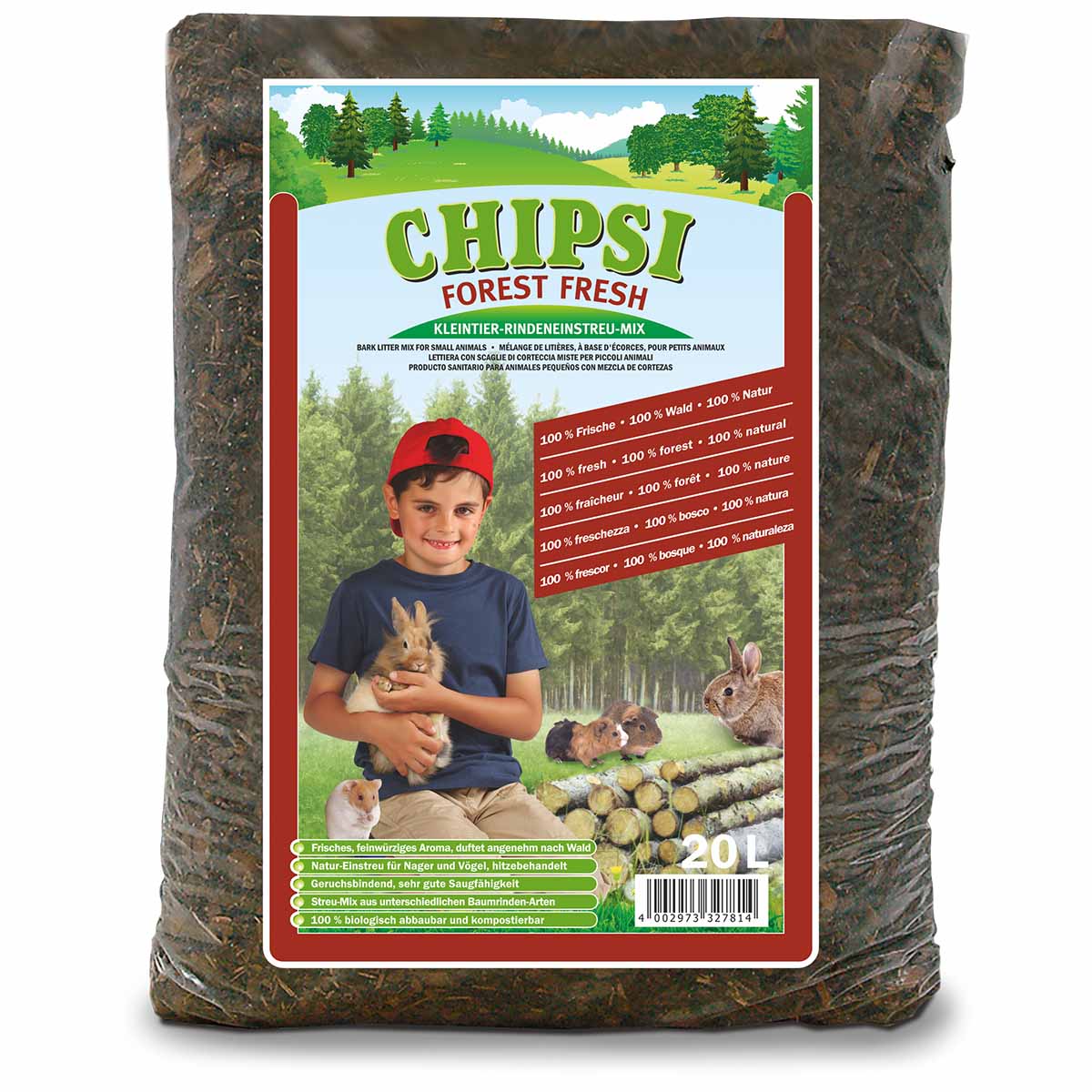 Chipsi Forest Fresh podestýlka pro hlodavce, 20 l