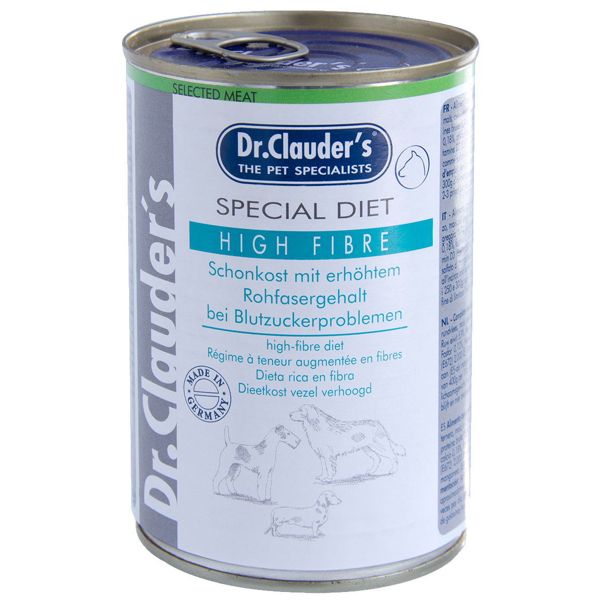 Dr. Clauder's – Special Diet High Fibre-Protein, 6 x 400 g