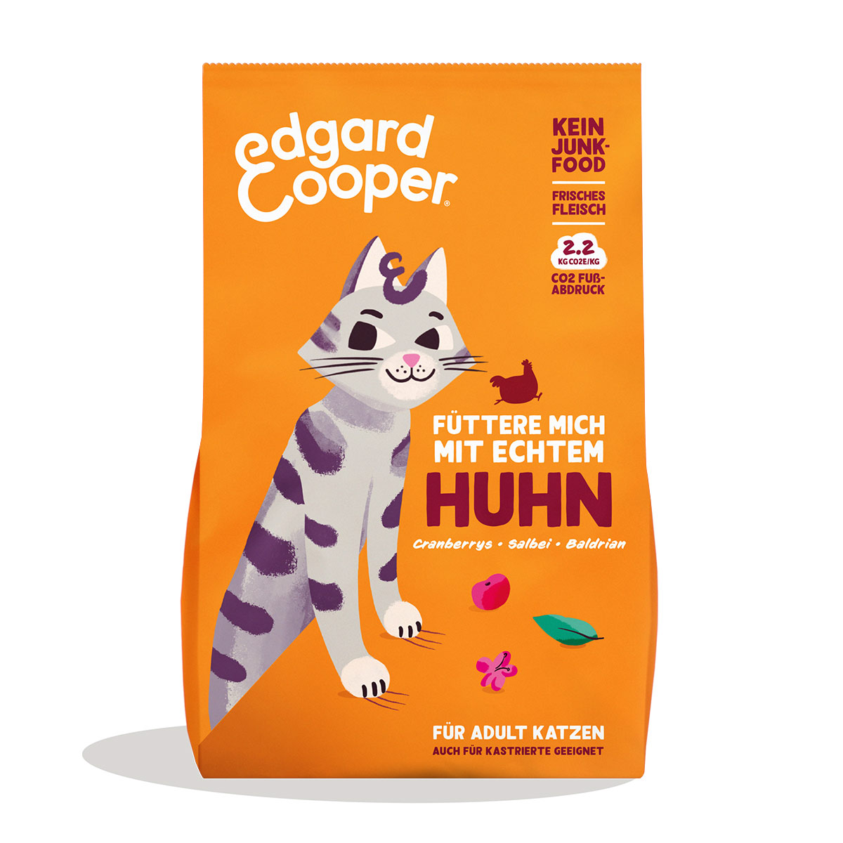Edgard & Cooper Adult granule pro dospělé kočky, kuřecí maso z volného chovu