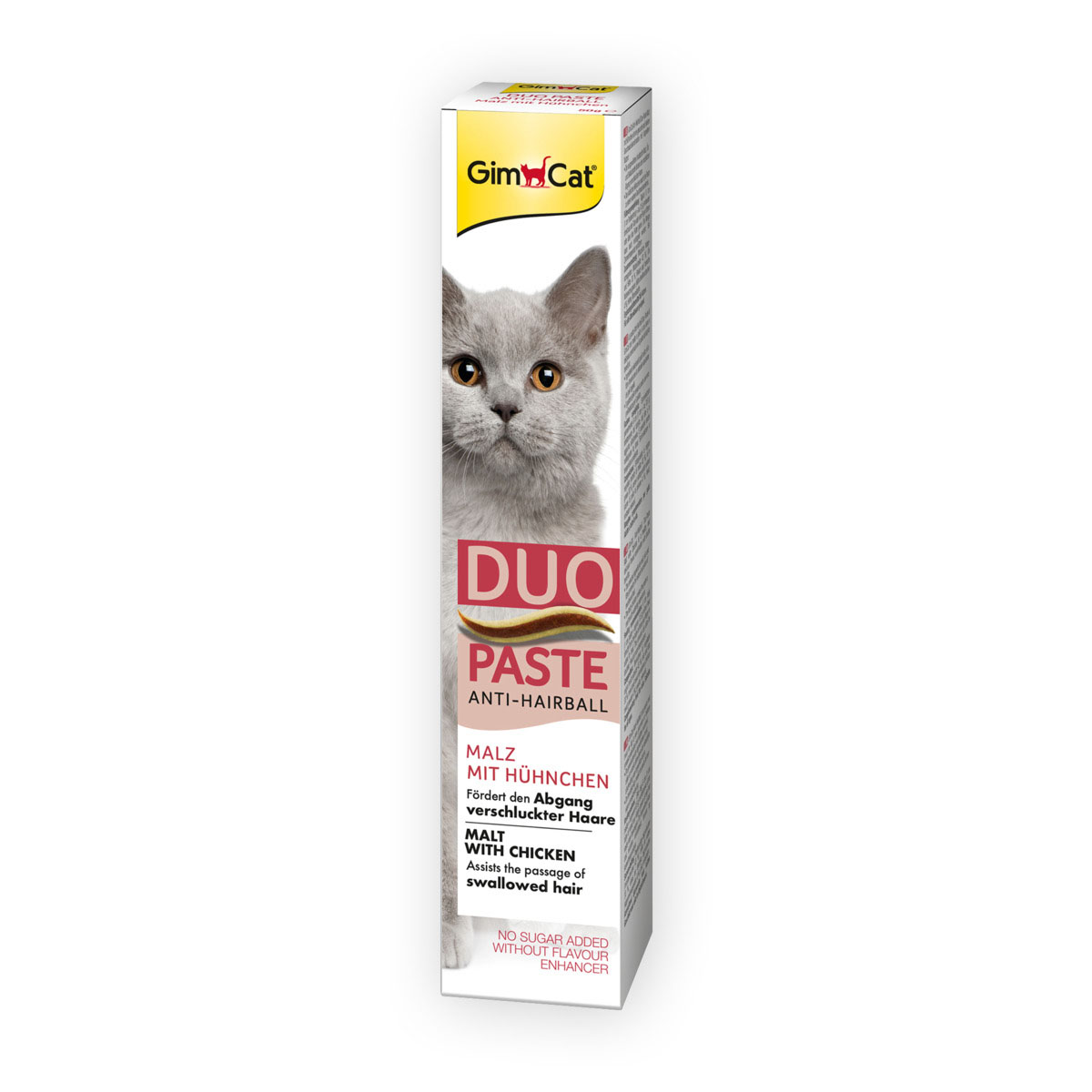 GimCat DUO pasta s maltózou proti bezoárům a s kuřetem, 50 g