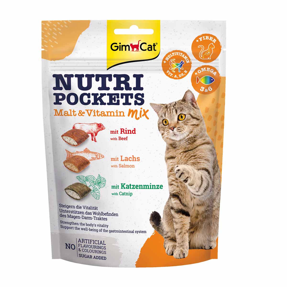 GimCat Nutri Pockets Malt &amp; Vitamin Mix