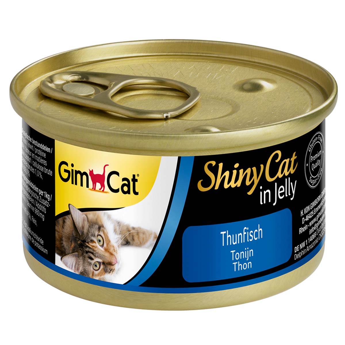 GimCat ShinyCat tuňák, 6 x 70 g