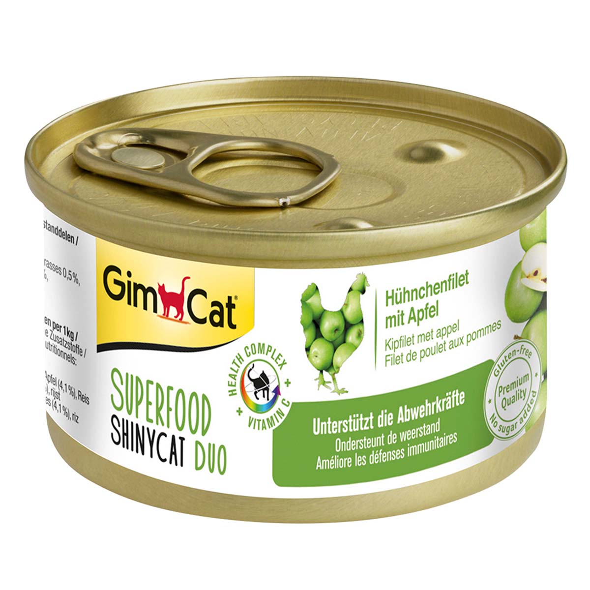 GimCat Superfood ShinyCat Duo kuřecí filet s jablky