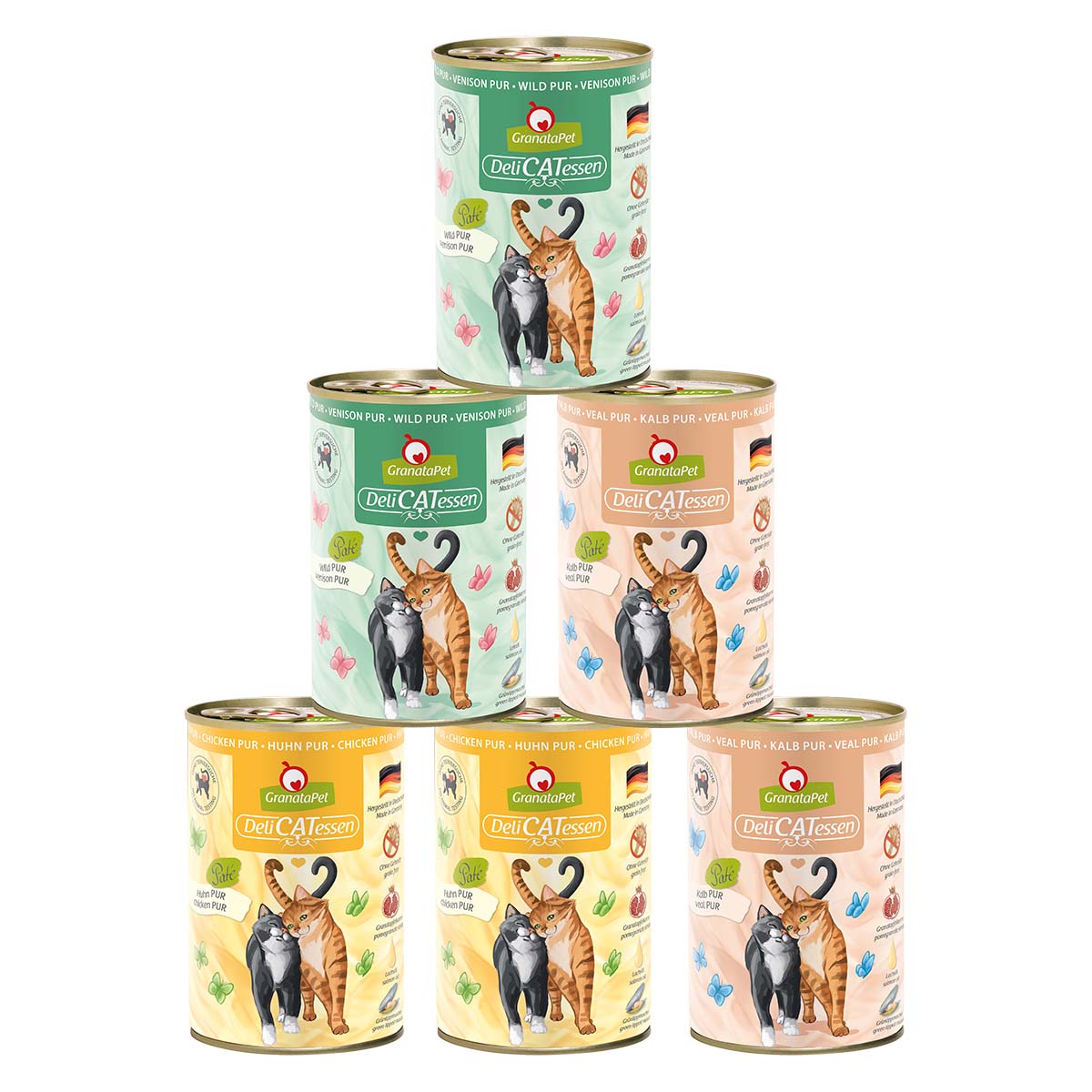 GranataPet DeliCatessen kombinované balení 2 PUR, 6 × 400 g