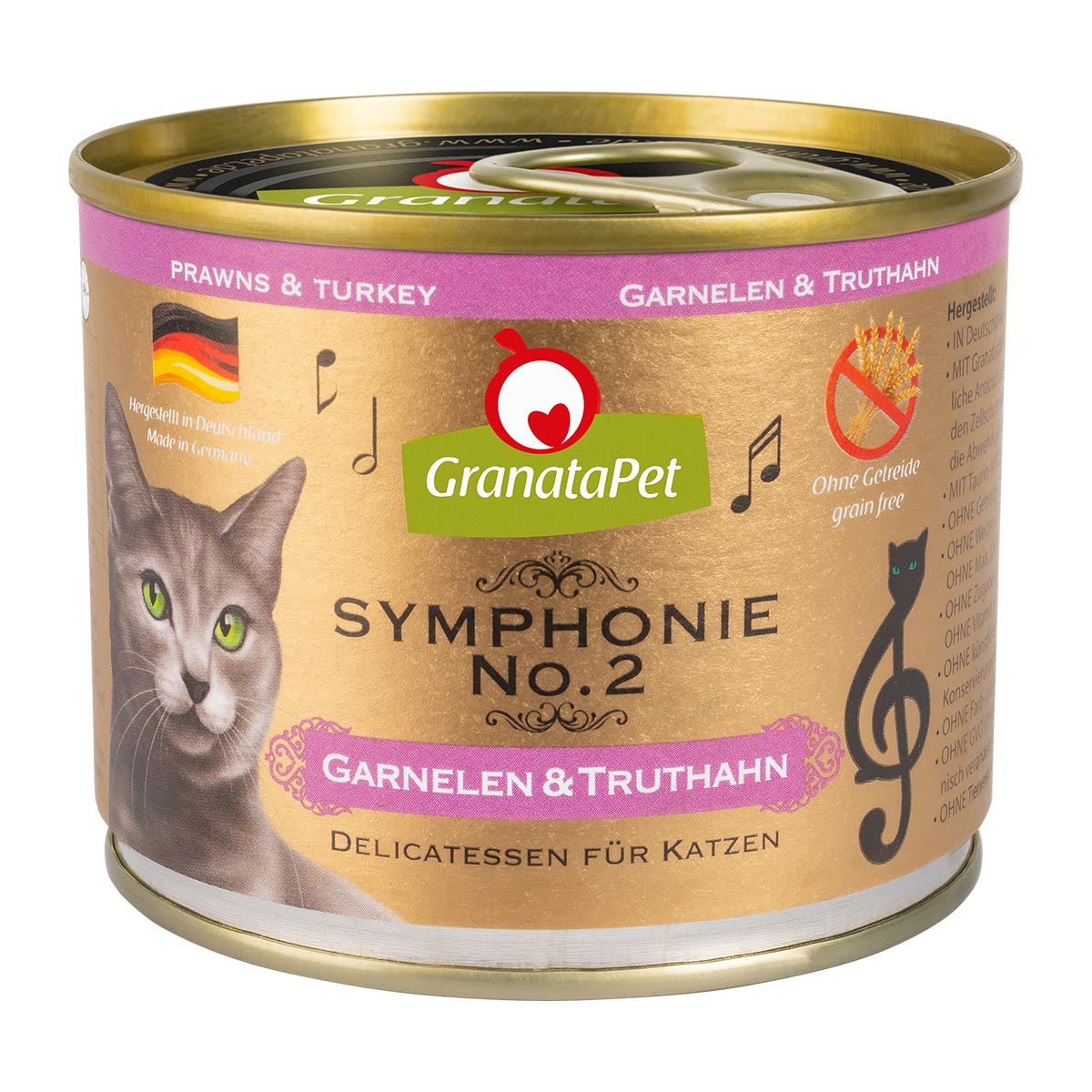 GranataPet Symphonie No. 2 s krevetami a krocanem, 6 x 200 g