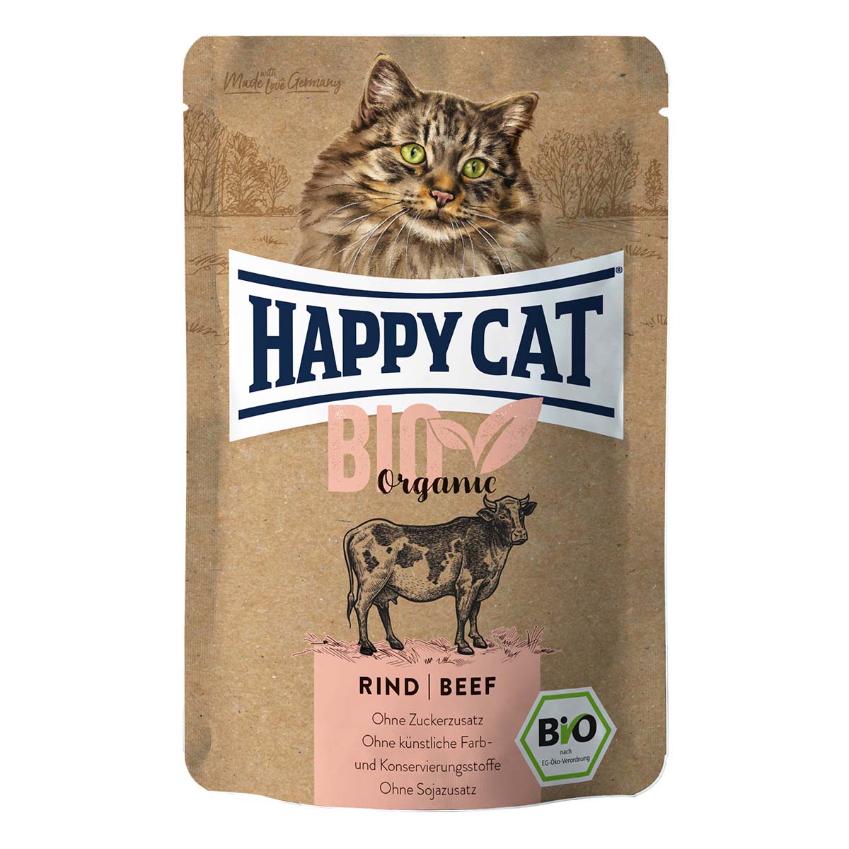 Happy Cat Bio Pouch hovězí