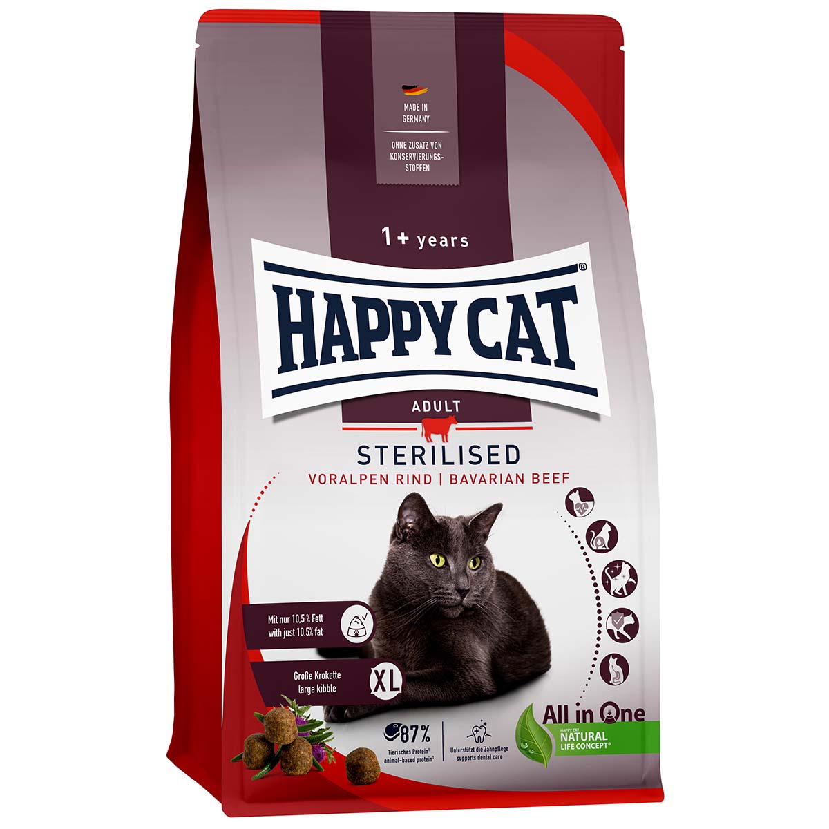 Happy Cat Sterilised Adult hovězí z předhůří Alp