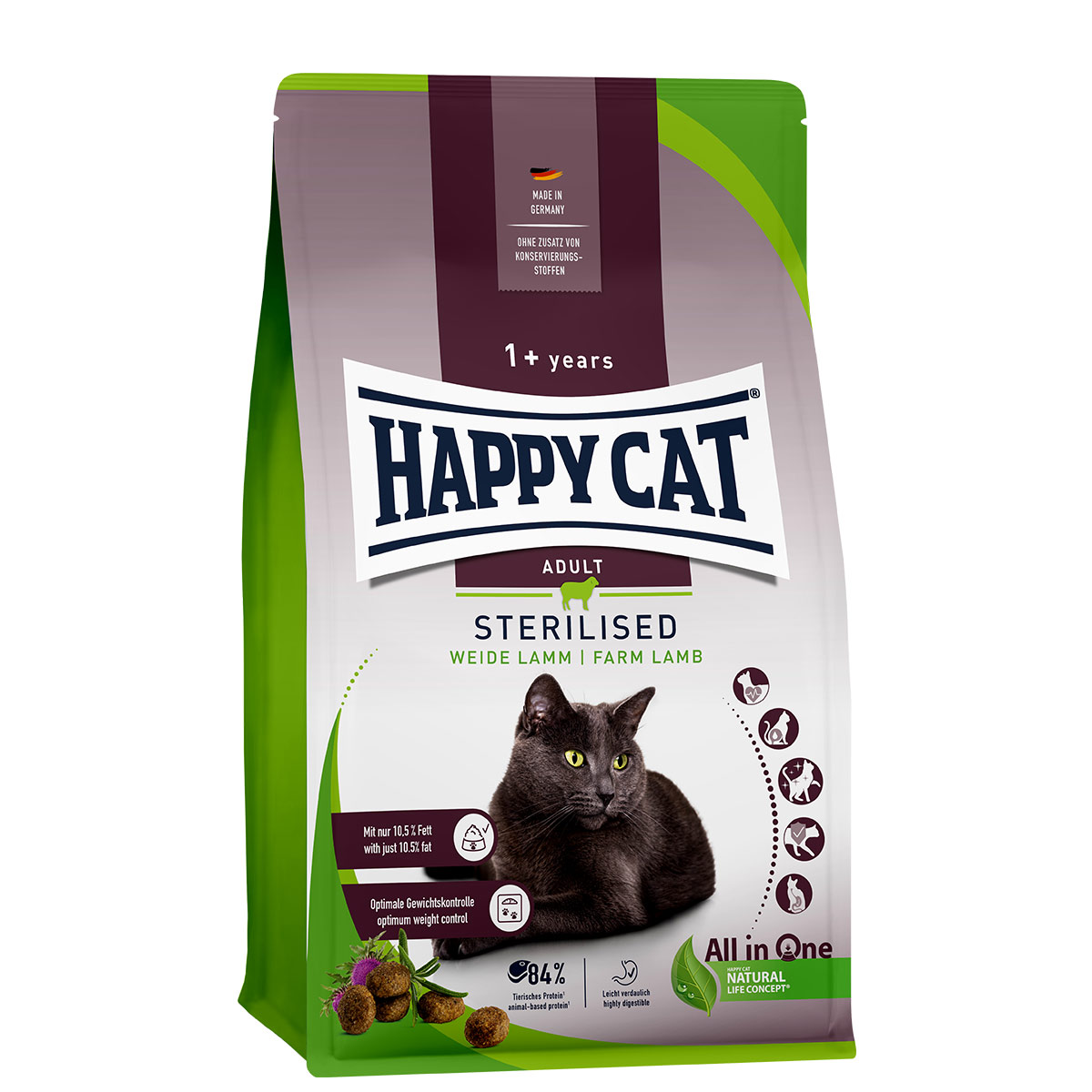 Happy Cat Sterilised Adult jehněčí z pastvin