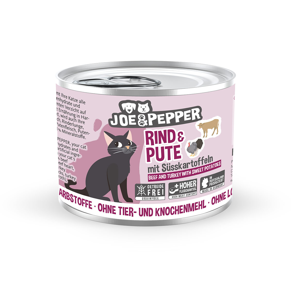 Joe &amp; Pepper Cat hovězí a krůtí maso s batáty