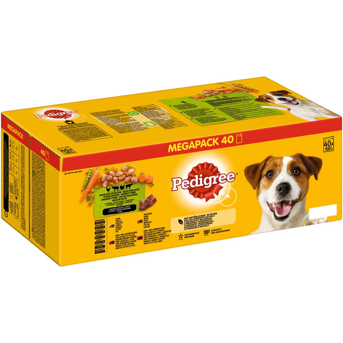 PEDIGREE Megapack kombinovaný výběr v omáčce 40 × 100 g