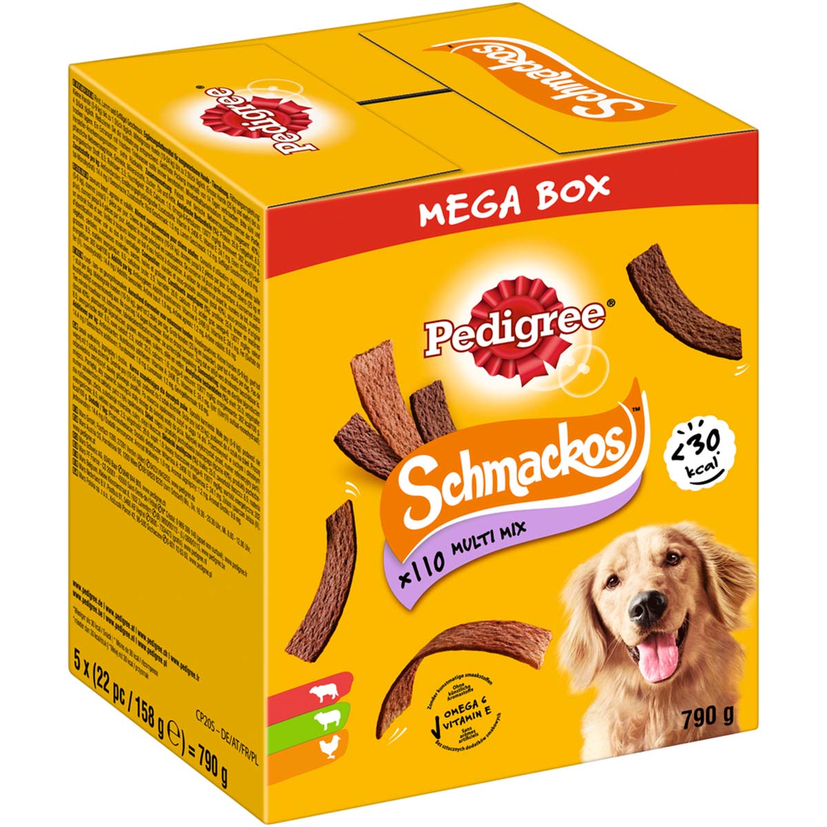 PEDIGREE Schmackos Mega Box Multi Mix 5 × 158 g