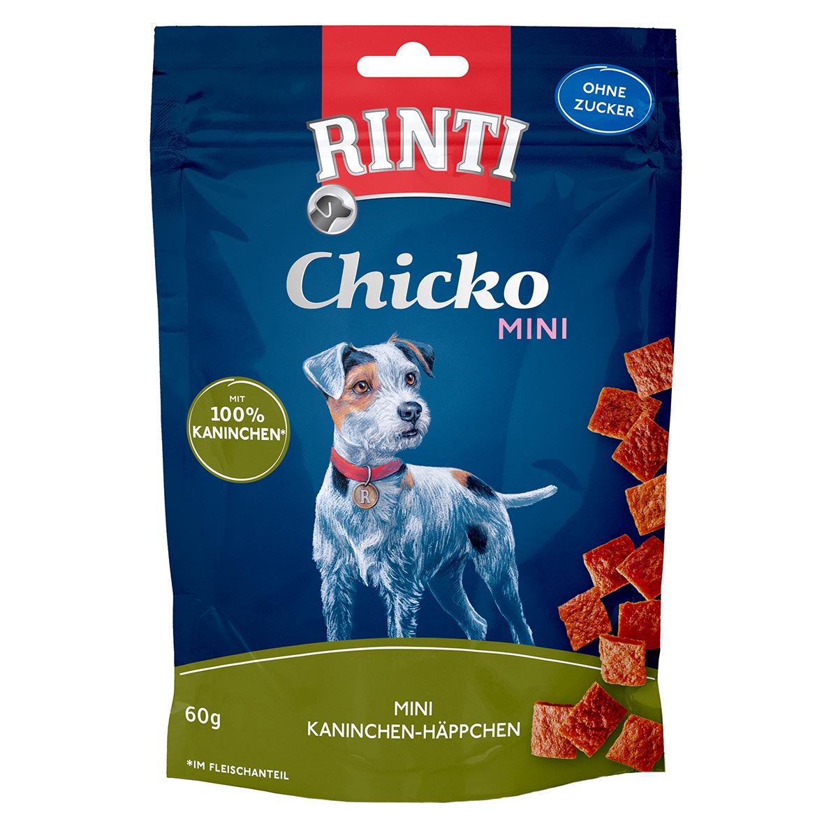 RINTI Chicko Mini kousky králíka, 60 g