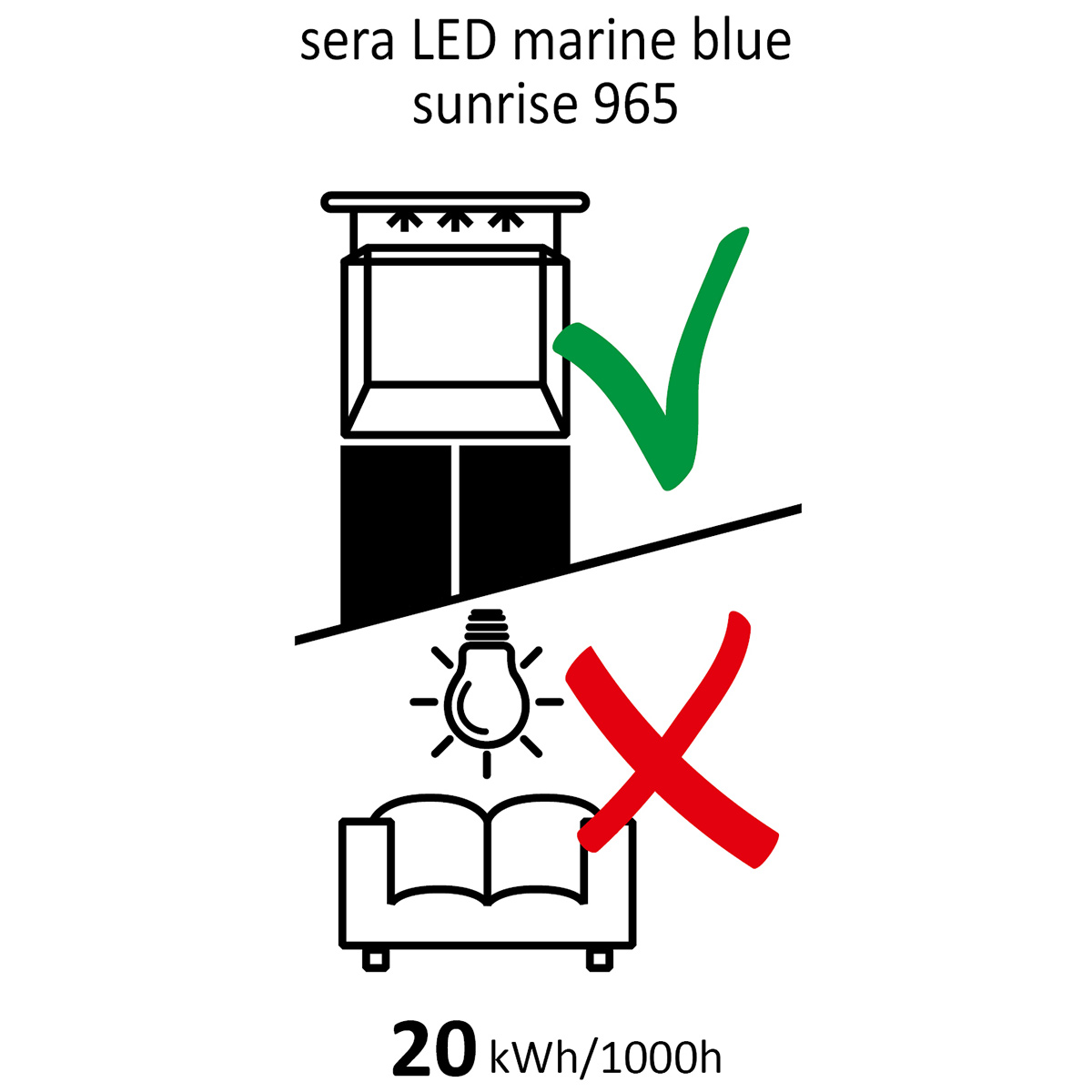 sera LED X-Change zářivka marin blue sunrise