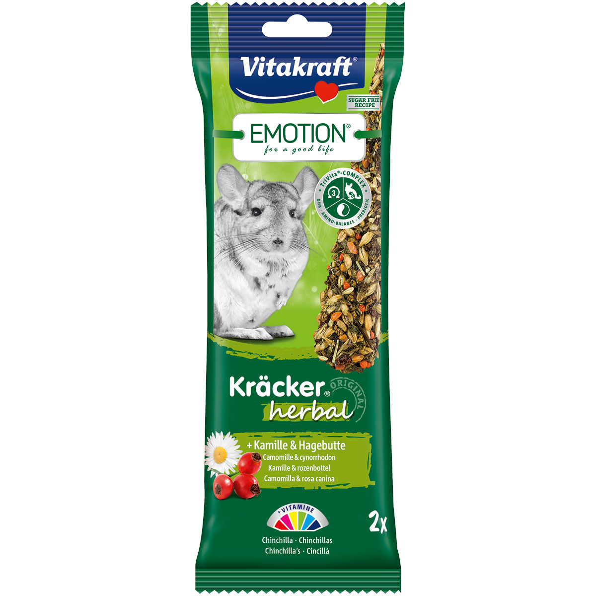 Vitakraft Emotion krekry Herbal činčily, 2 kusy