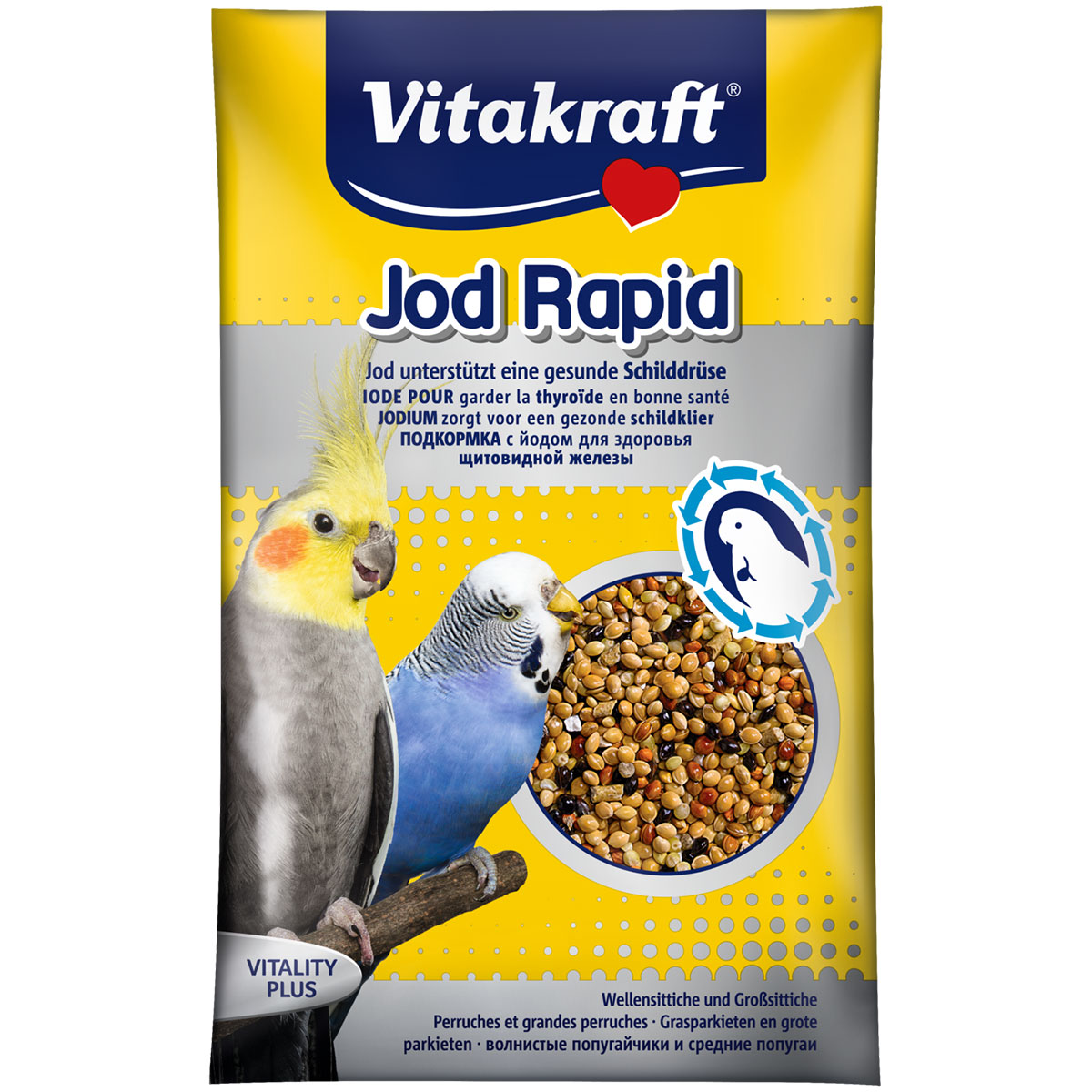 Vitakraft krmivo pro malé papoušky Jod Rapid