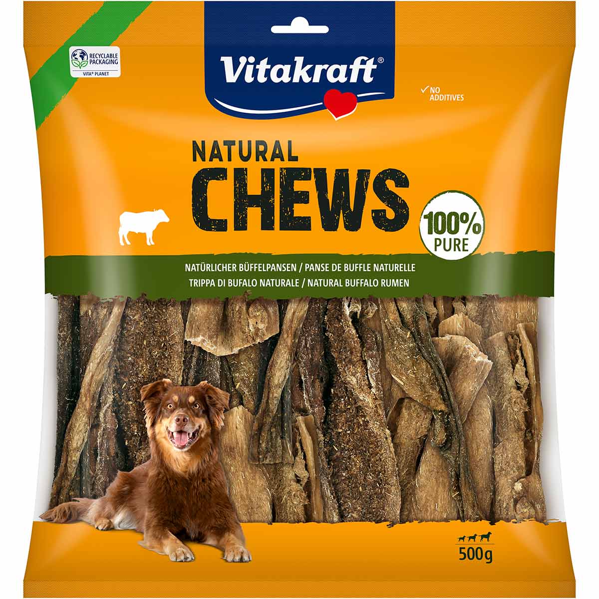 Vitakraft Natural Chews čistý buvolí bachor, 500 g