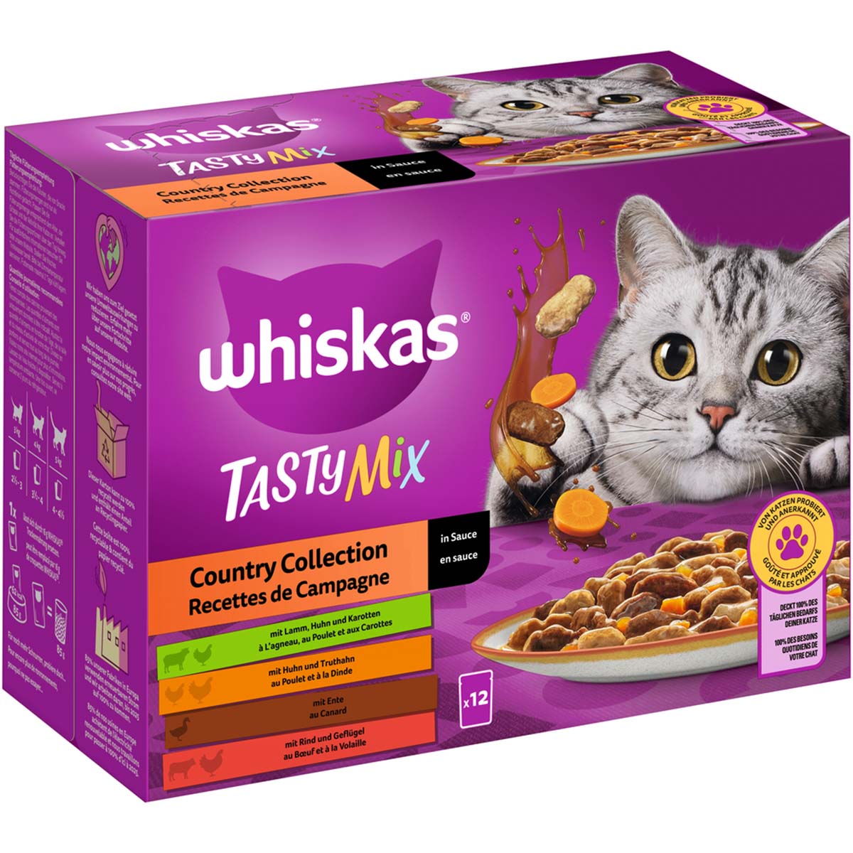 Whiskas Tasty Mix Multipack Country Collection v omáčce 12 × 85 g